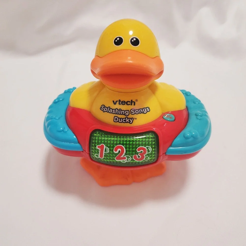 Vtech Splash & Learn Duck Bath Toy Interactive Learning Music Sound INCOMPLETE